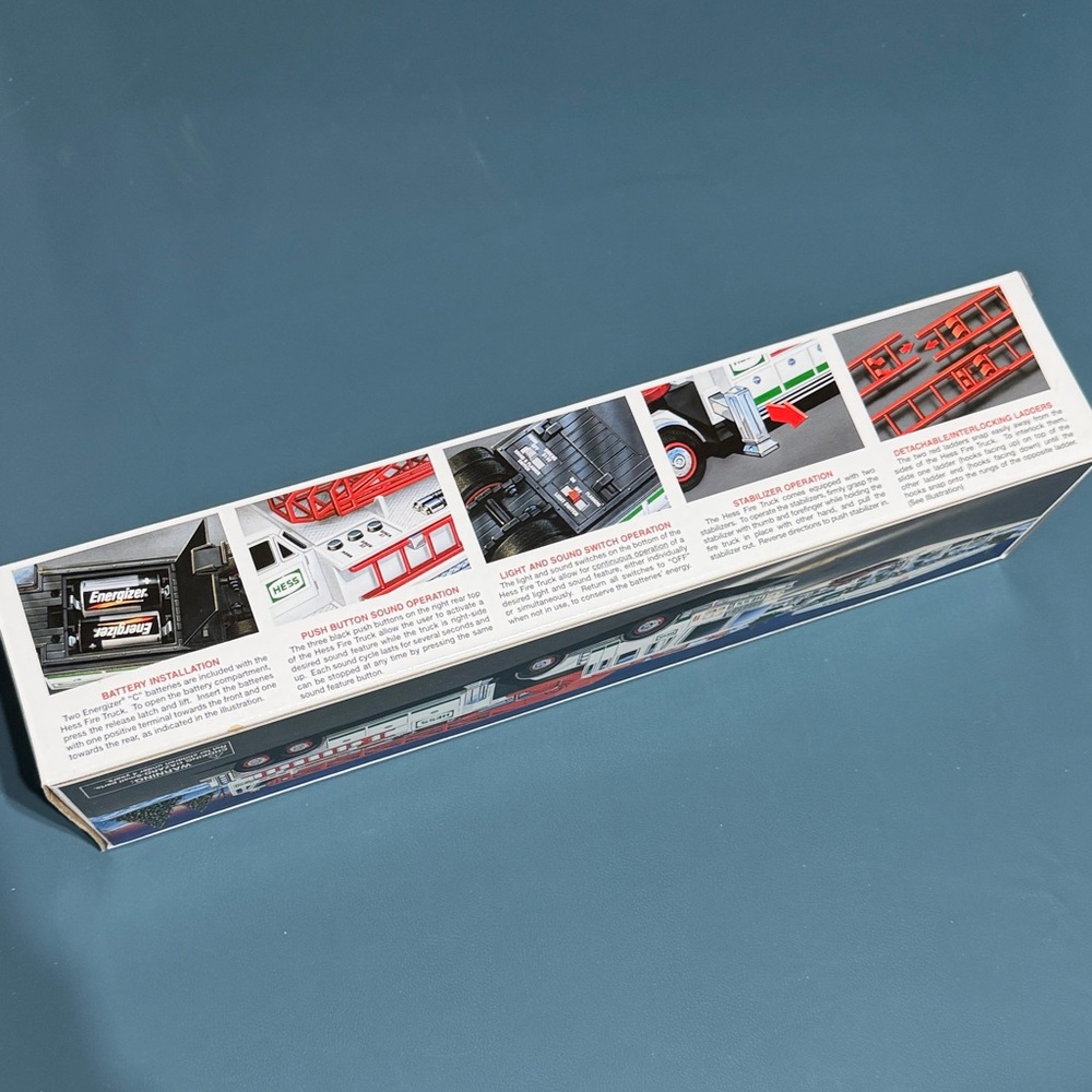 Hess Fire Truck Toy - Red and White - Picture 3 of 10